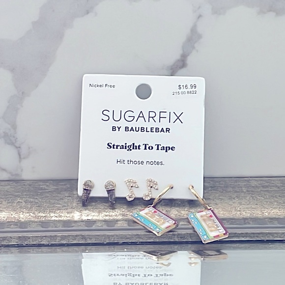 🌿 SUGARFIX 3Pair Earring Set, NWT - Picture 2 of 6